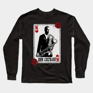 Vintage Card John Coltrane Long Sleeve T-Shirt